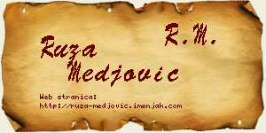 Ruža Međović vizit kartica